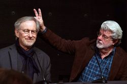 George Lucas Gives Steven Spielberg Bunny Ears